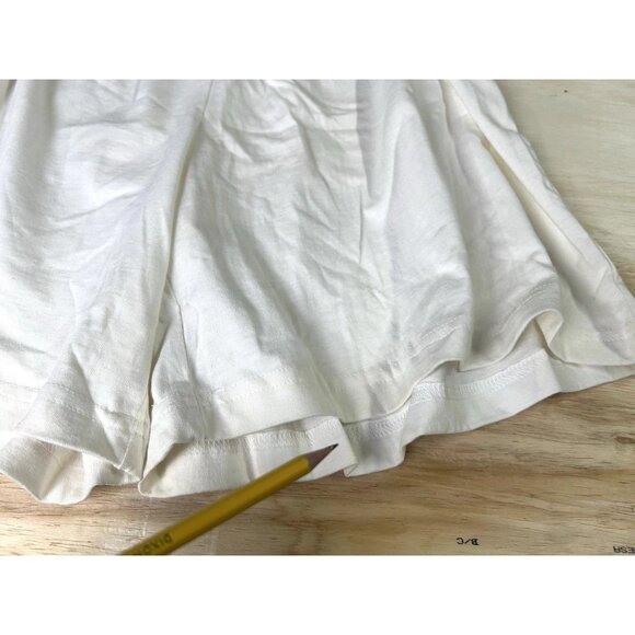 Vintage Pull On Elastic Waist White Shorts Basic Edition Kmart Women’s Small - Picture 11 of 12